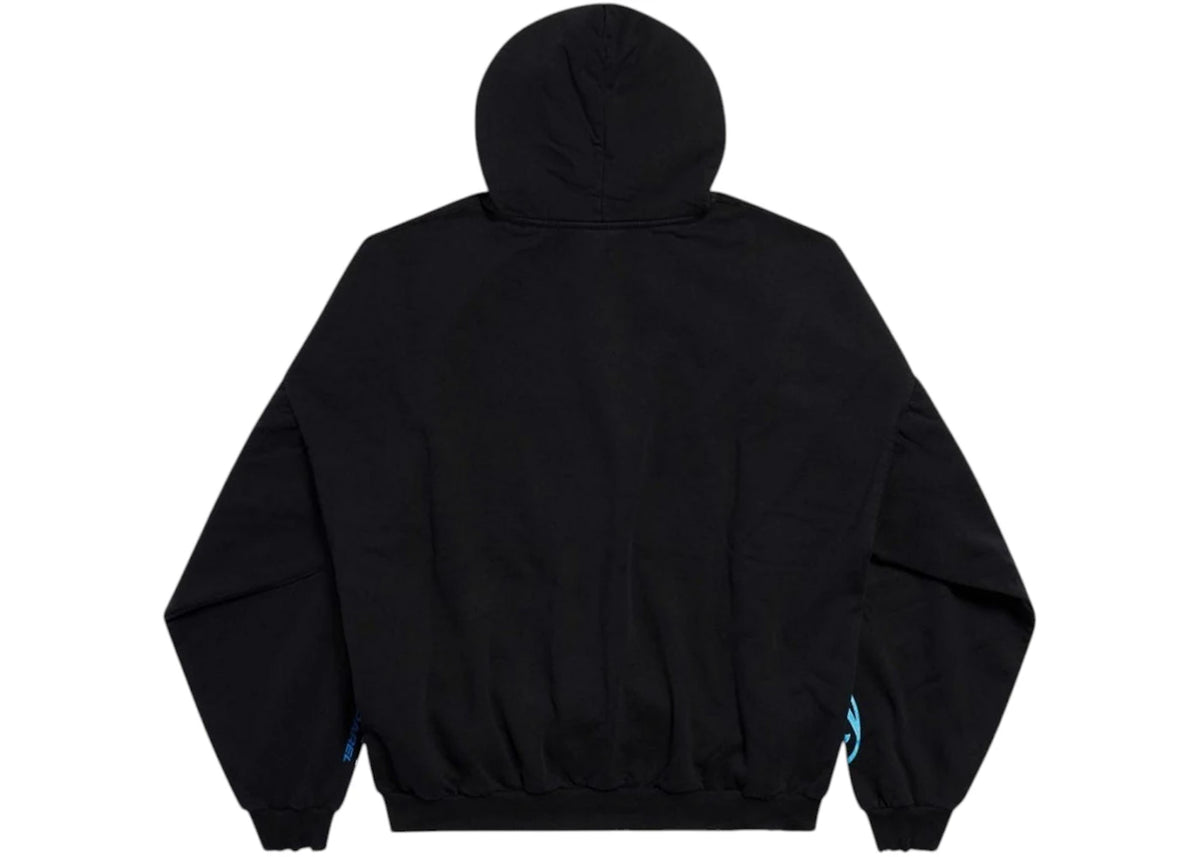 Balenciaga Surfer Logo Hoodie Black