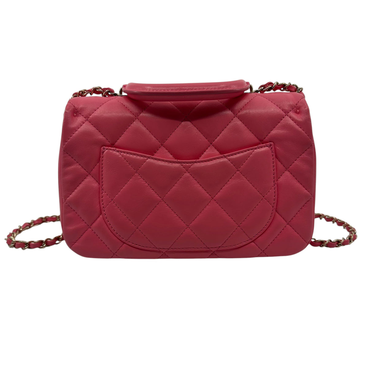 Chanel Quilted CC Handle Bag Pink