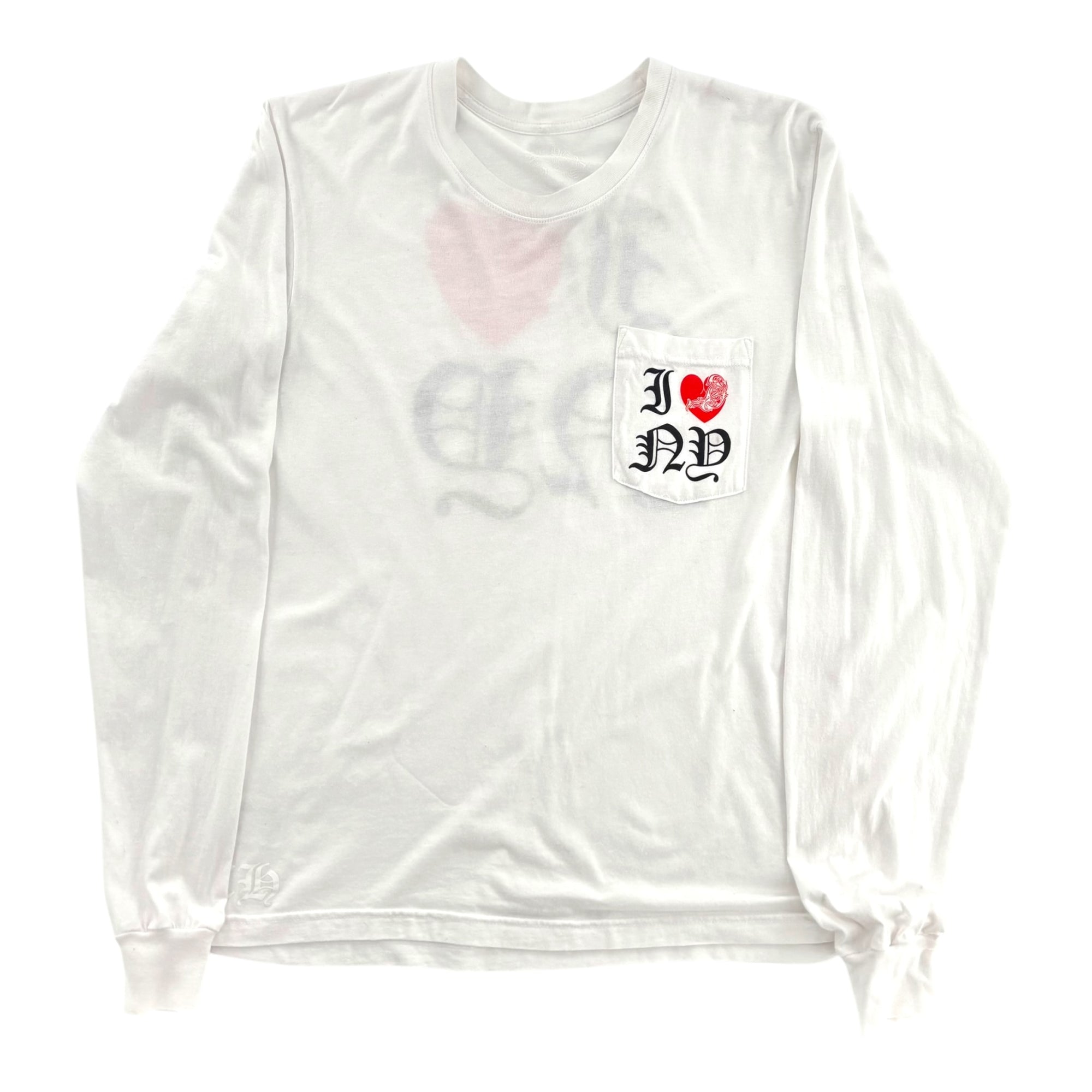 Chrome Hearts I Heart NY Longsleeve Tee White