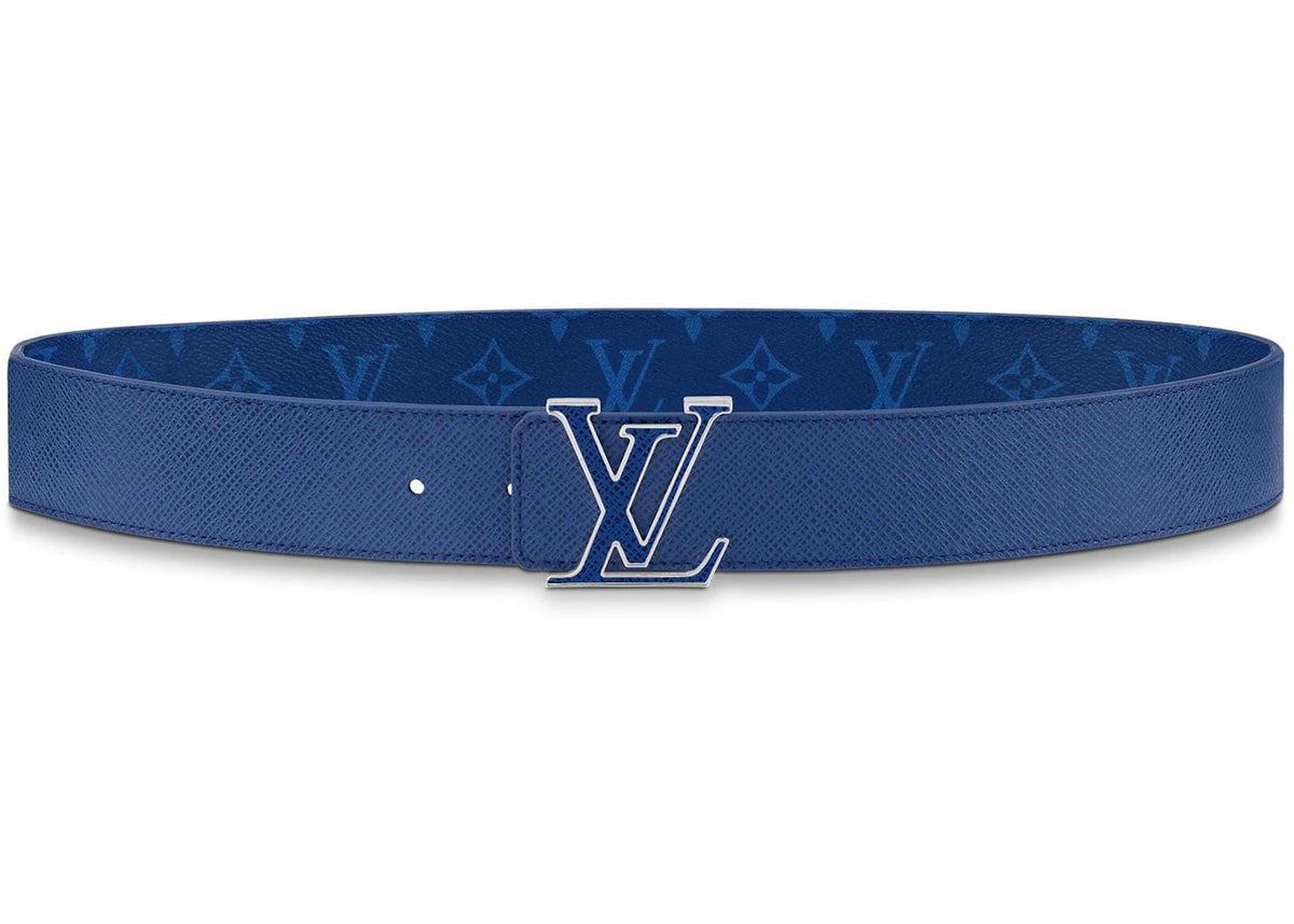 Louis Vuitton LV Initiales Reversible Belt Monogram Blue