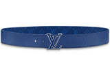 Louis Vuitton LV Initiales Reversible Belt Monogram Blue