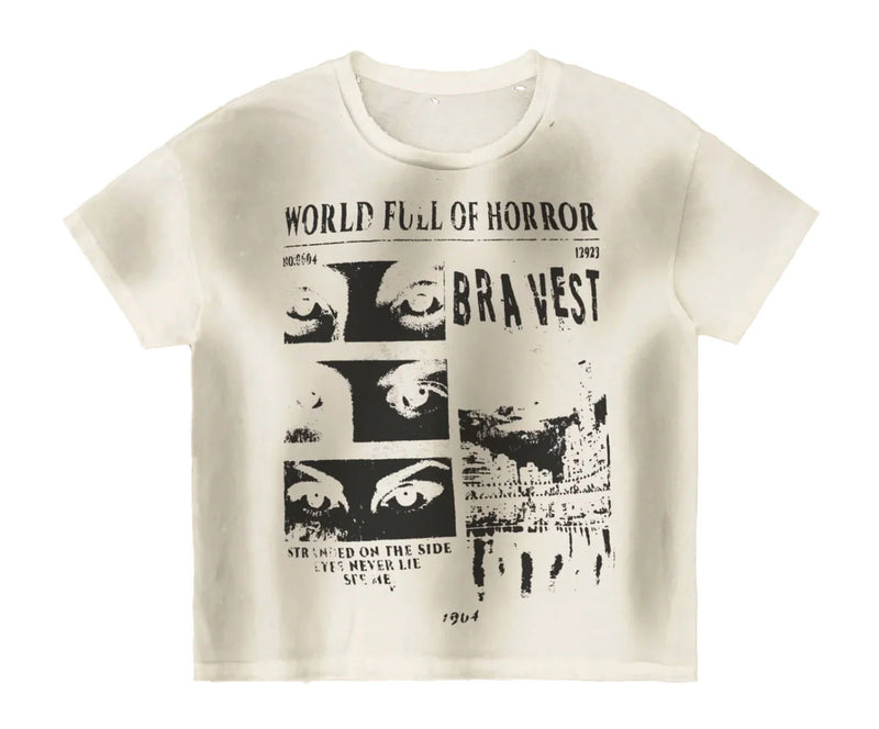 Horrors Vintage Tee White
