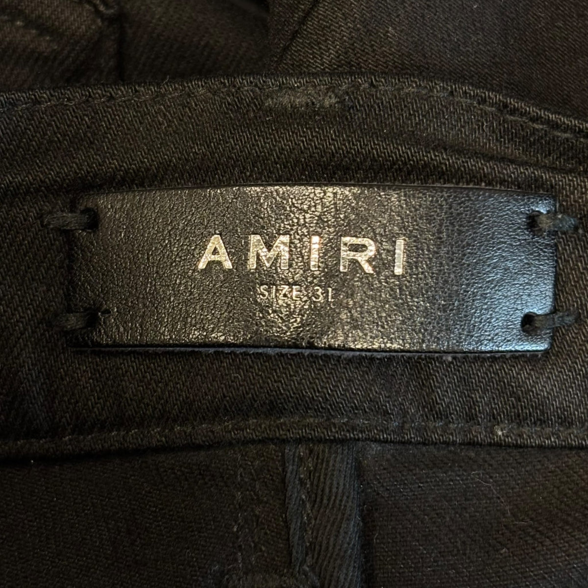 Amiri Broken Denim Jeans Black