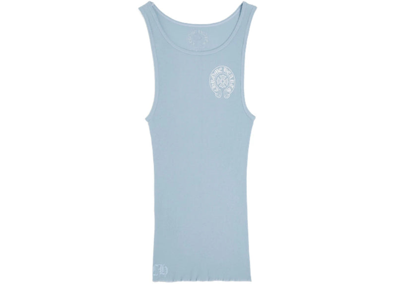 Chrome Hearts Baby Blue Rib Tank Top Blue