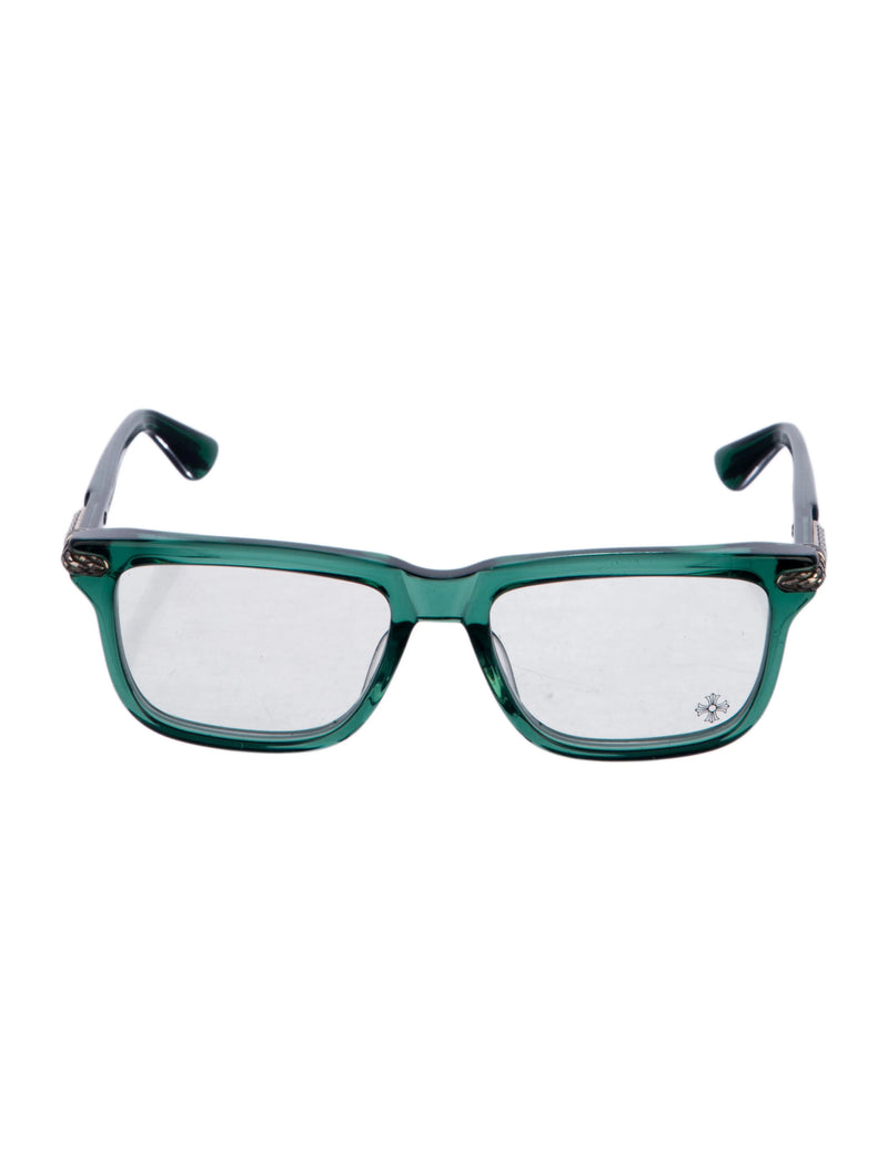 Chrome Hearts Little Dinger Glasses Green Frames