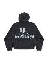 Balenciaga New Tape Type Hoodie Faded Black