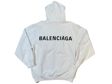 Balenciaga Hoodie "Back logo" White