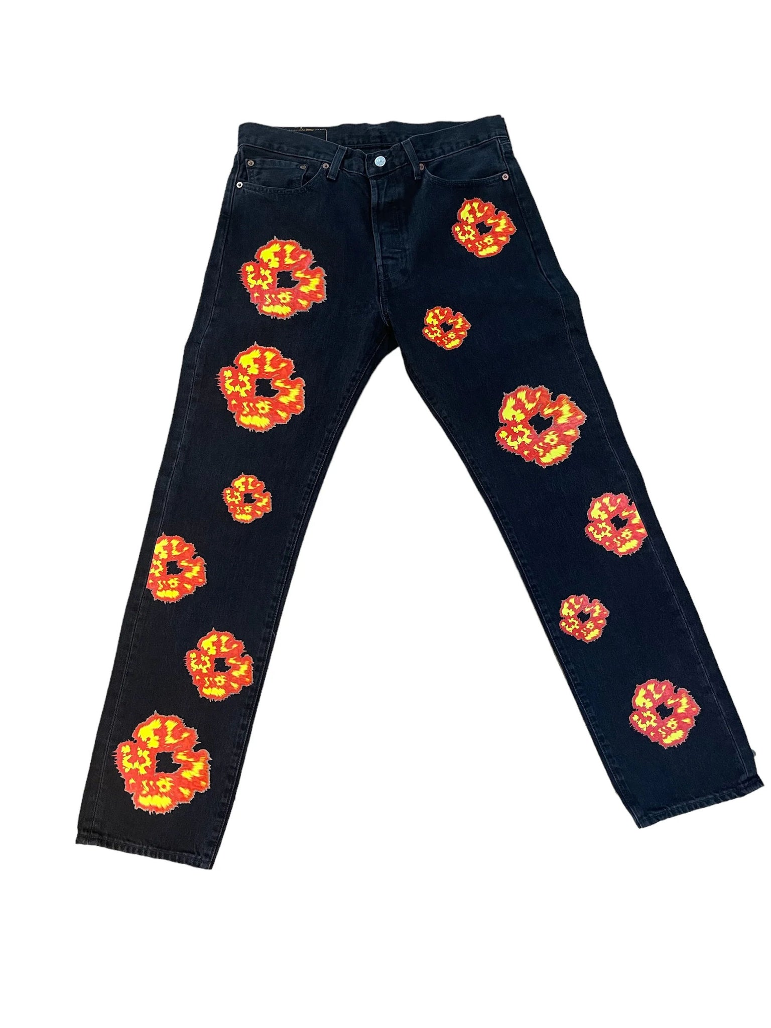 Denim Tears Offset Cotton Wreath Jeans "Black"