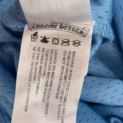 Chrome Hearts Sports Mesh Warm Up Jersey Blue - Lightly Worn