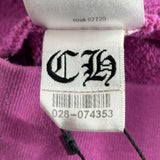 Chrome Hearts Matty Boy Spider Web Crewneck Sweatshirt Purple