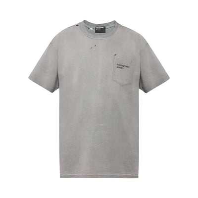 ERD Thrashed Logo Pocket T-Shirt Grey