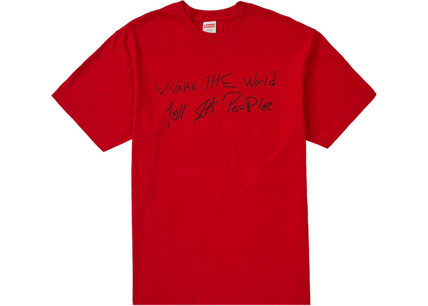 Supreme Buju Banton Wake The World Tee Red