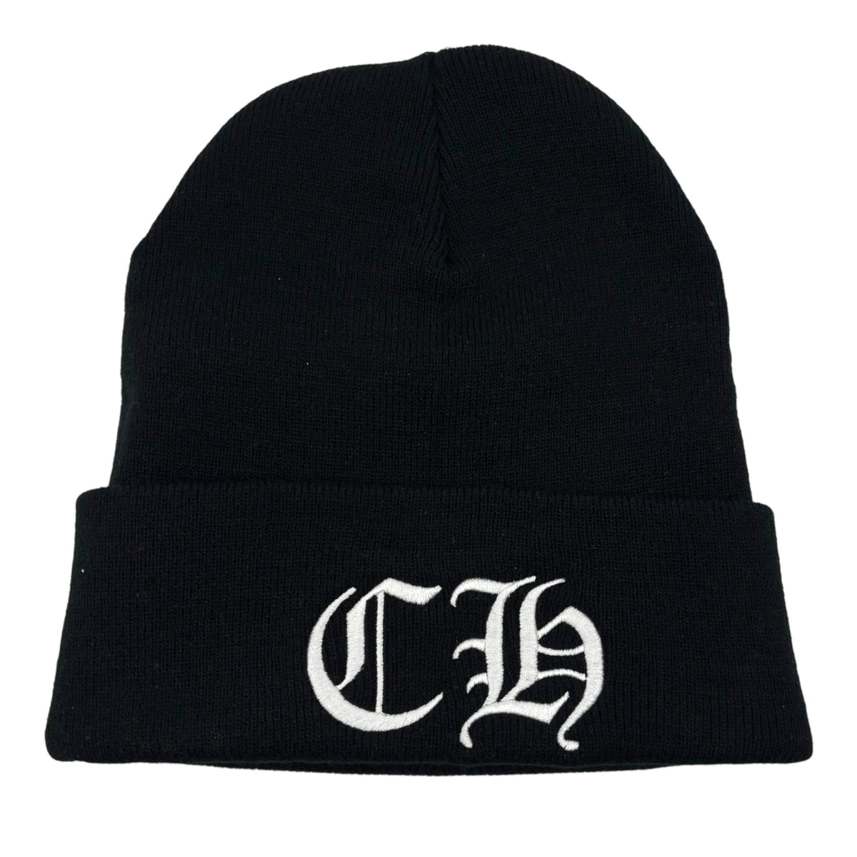 Chrome Hearts Embroidered CH Logo Beanie Black