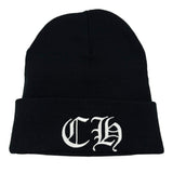Chrome Hearts Embroidered CH Logo Beanie Black