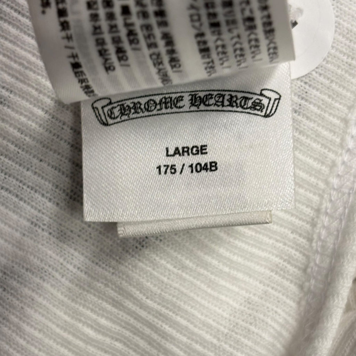 Chrome Hearts Horseshoe Ribbed Tank Top White