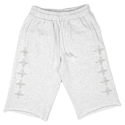 Commons Pearled Star Sweatshort Heather Grey