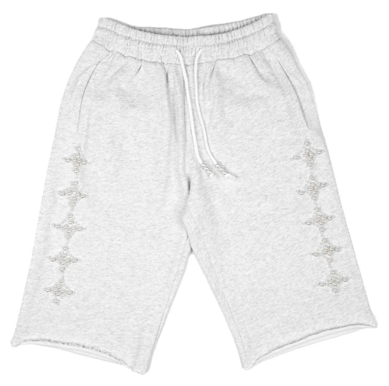 Commons Pearled Star Sweatshort Heather Grey
