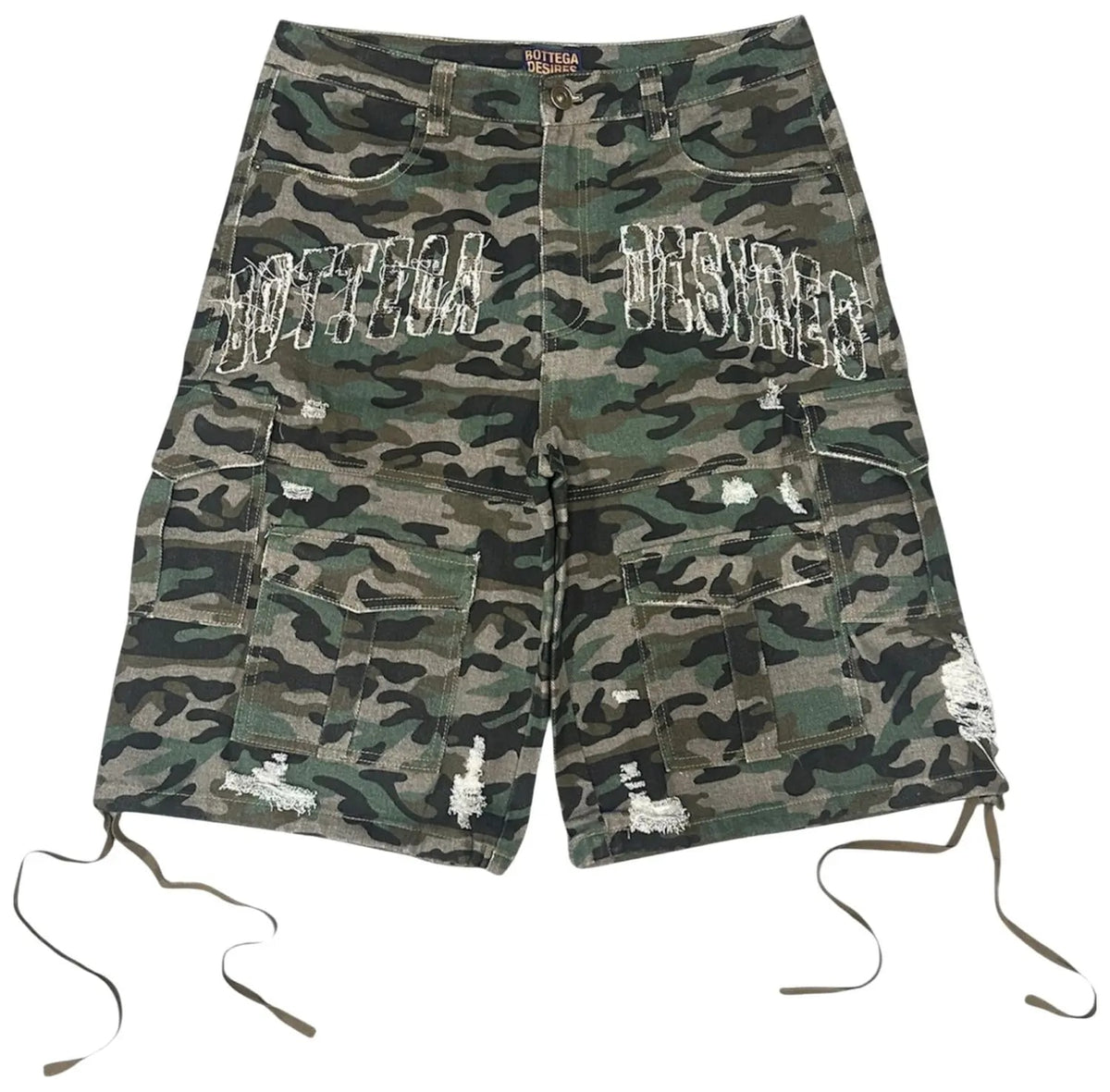 Bottega Desires Cargo Shorts Camouflage