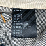 Amiri MX1 Bandana Jacquard Jeans Blue
