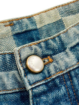 Louis Vuitton Damier Damoflage Denim Skate Pants Blue