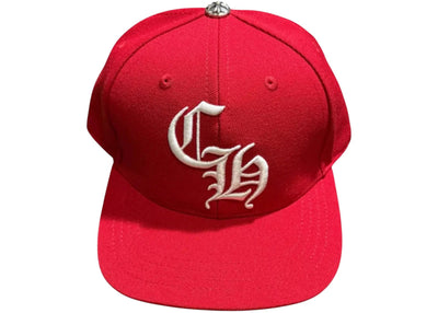 Chrome Hearts Essentials LA Exclusive Baseball Wool Cap Red