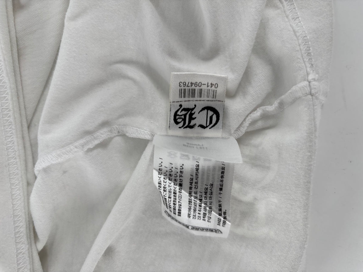 Chrome Hearts Neck Letters Logo T-shirt White