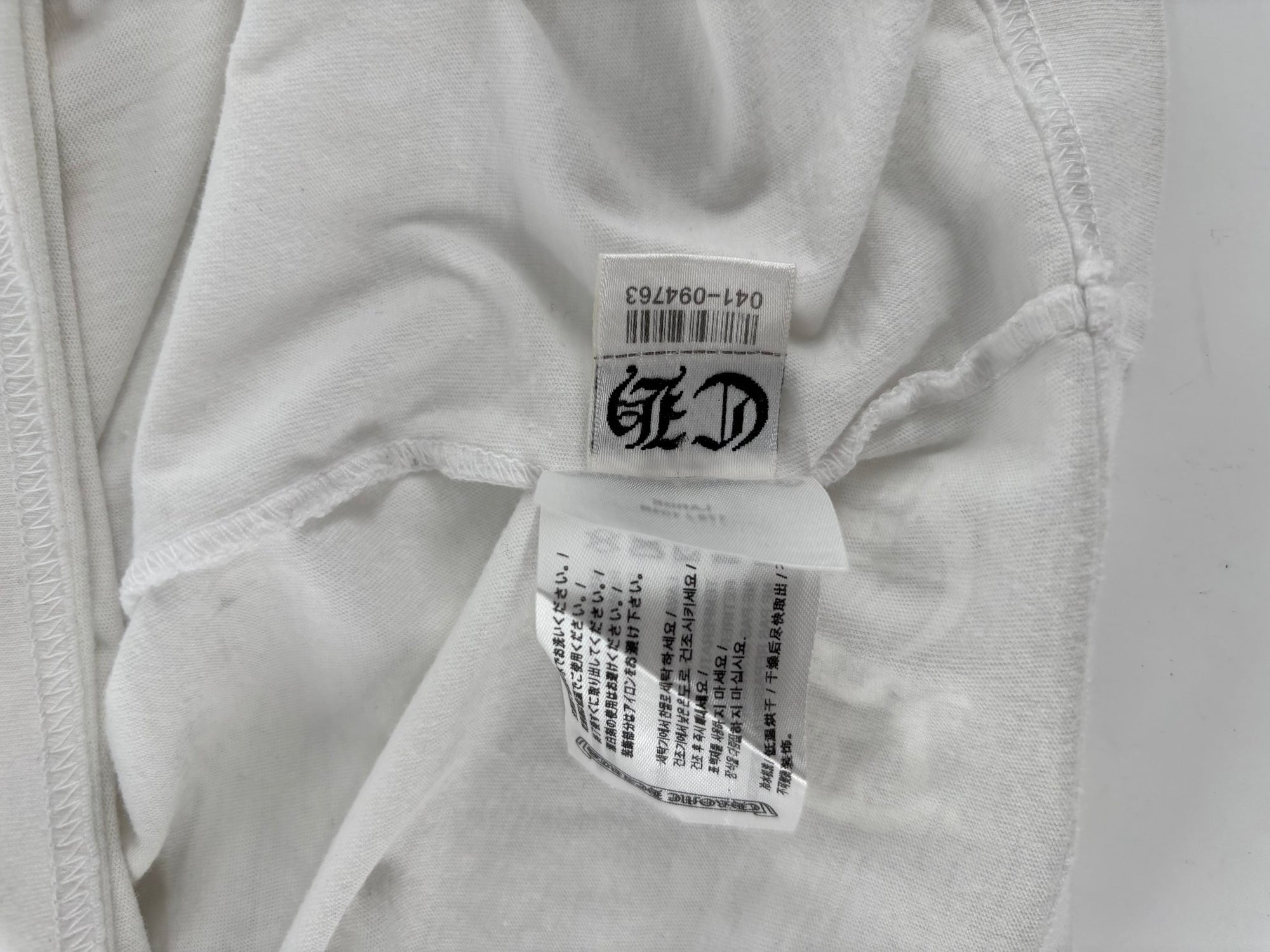 Chrome Hearts Neck Letters Logo T-shirt White