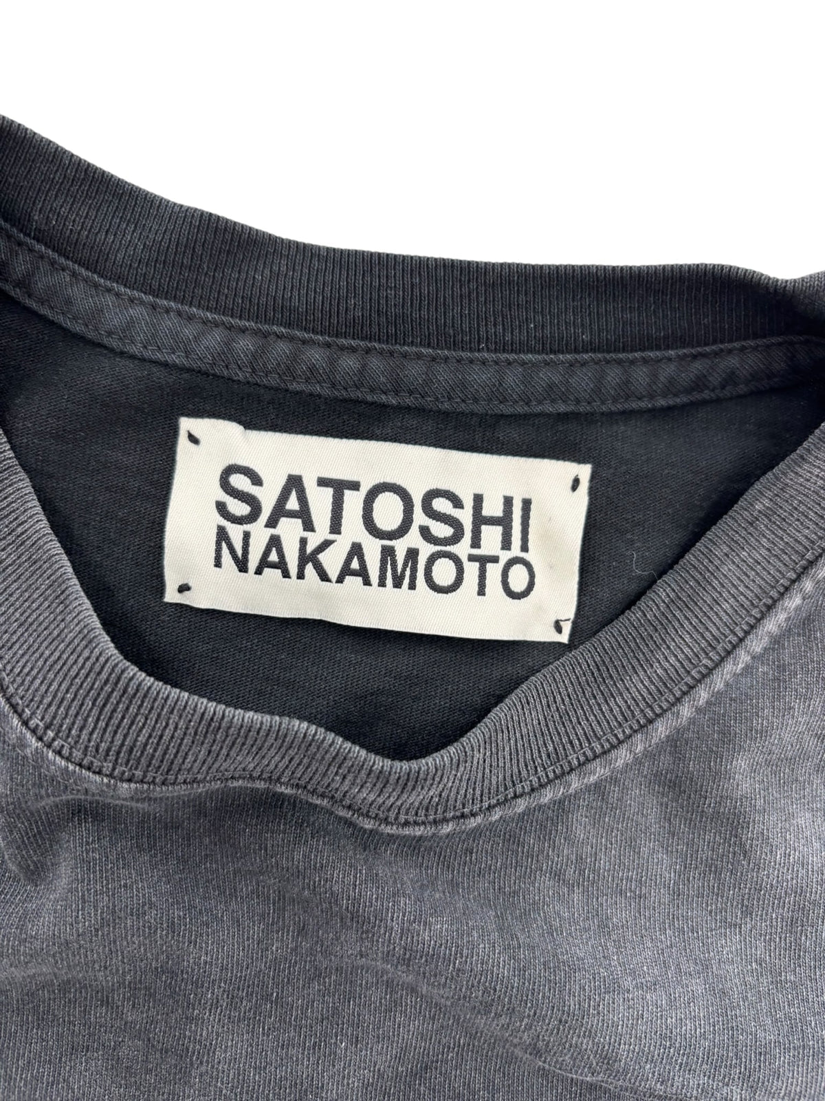 Satoshi Pearl Studded Logo Tee Black