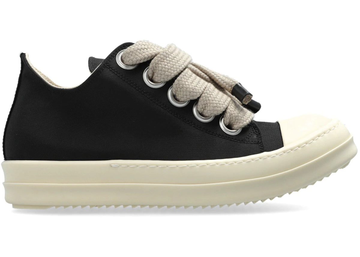 Rick Owens DRKSHDW Jumbolace Low Sneakers Nylon Black Milk (Women's)