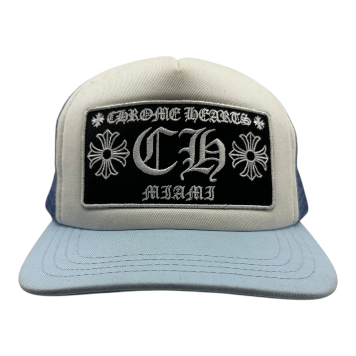 Chrome Hearts Miami Trucker Hat Blue