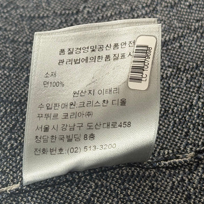 Dior Oblique Monogram Overshirt Jacquard Navy Blue - Lightly Worn