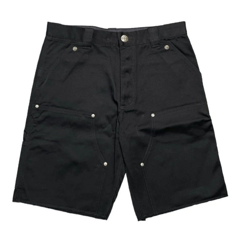 Chrome Hearts Double Knee Carpenter Shorts Black