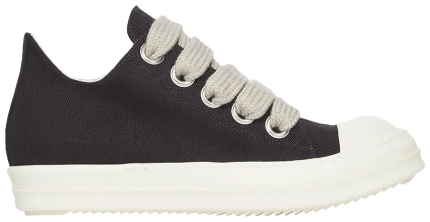 Rick Owens Wmns DRKSHDW Scarpe Denim Jumbolace Low Black Milk