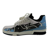 Louis Vuitton Black & Blue Logo Trainers