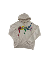 Gucci Sequin Logo Hoodie Cream