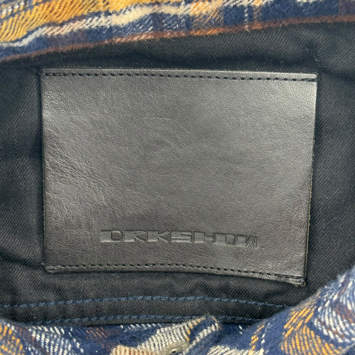 Rick Owens Flannel Blue & Yellow
