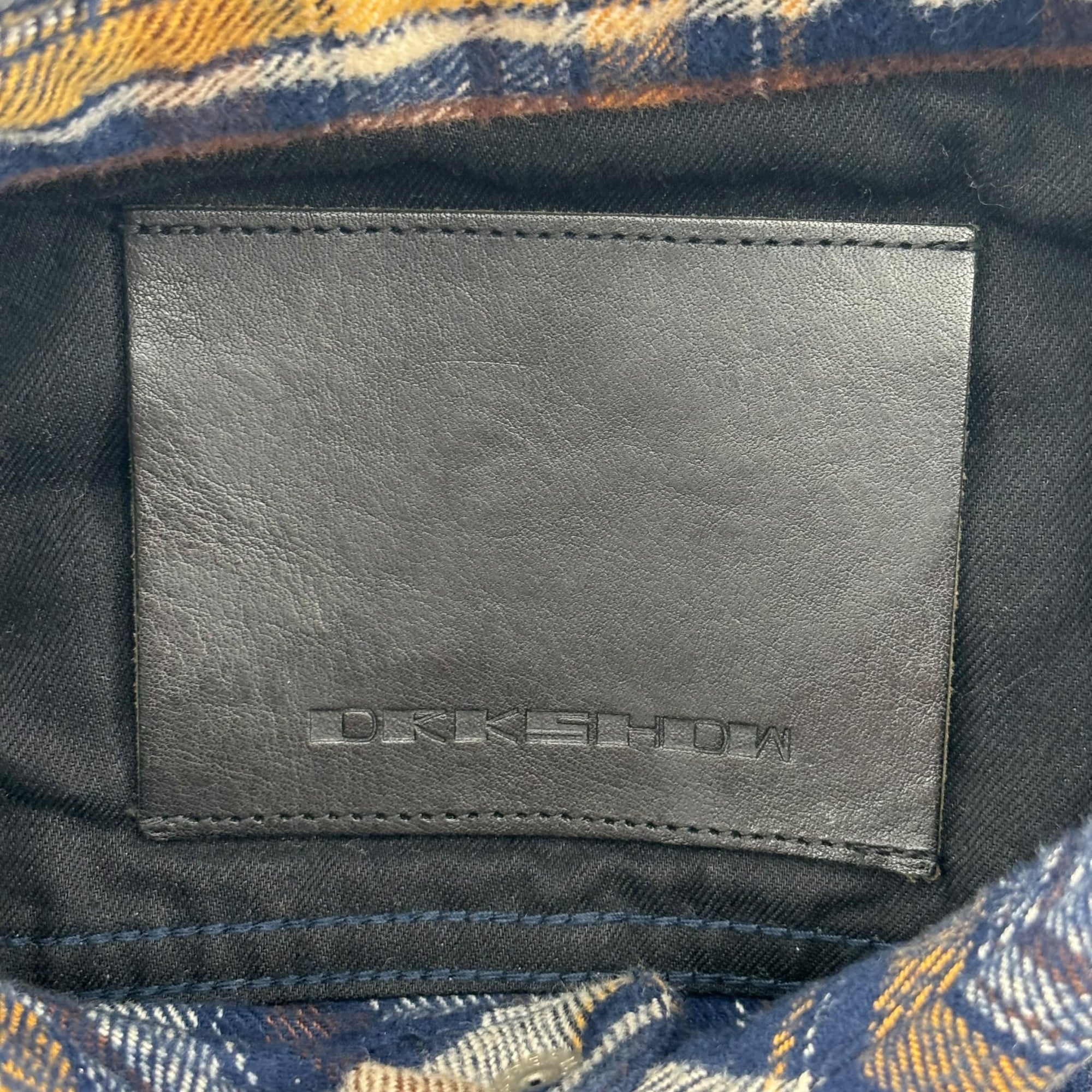 Rick Owens Flannel Blue & Yellow