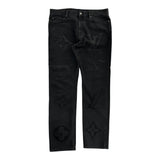Louis Vuitton Monogram Denim Pants Black