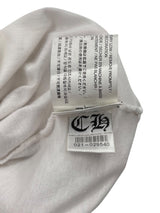 Chrome Hearts White Orange Striped Dagger Tee