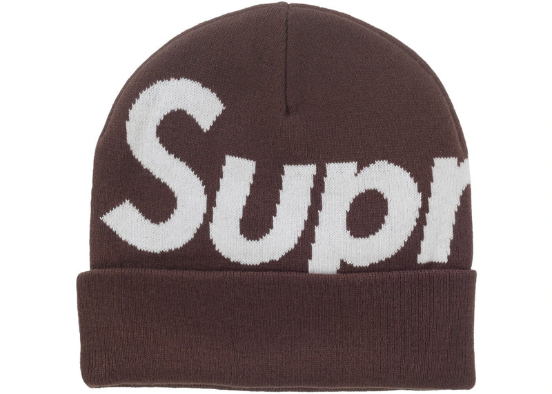 Supreme Big Logo Beanie (FW25) Brown