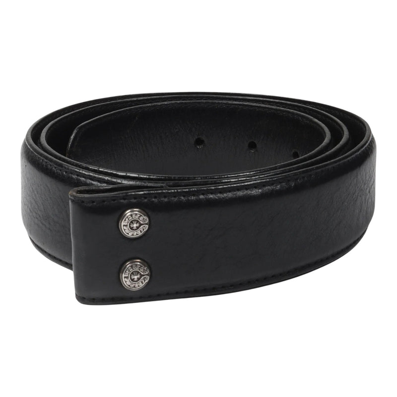 Chrome Hearts Leather Belt Strap Black