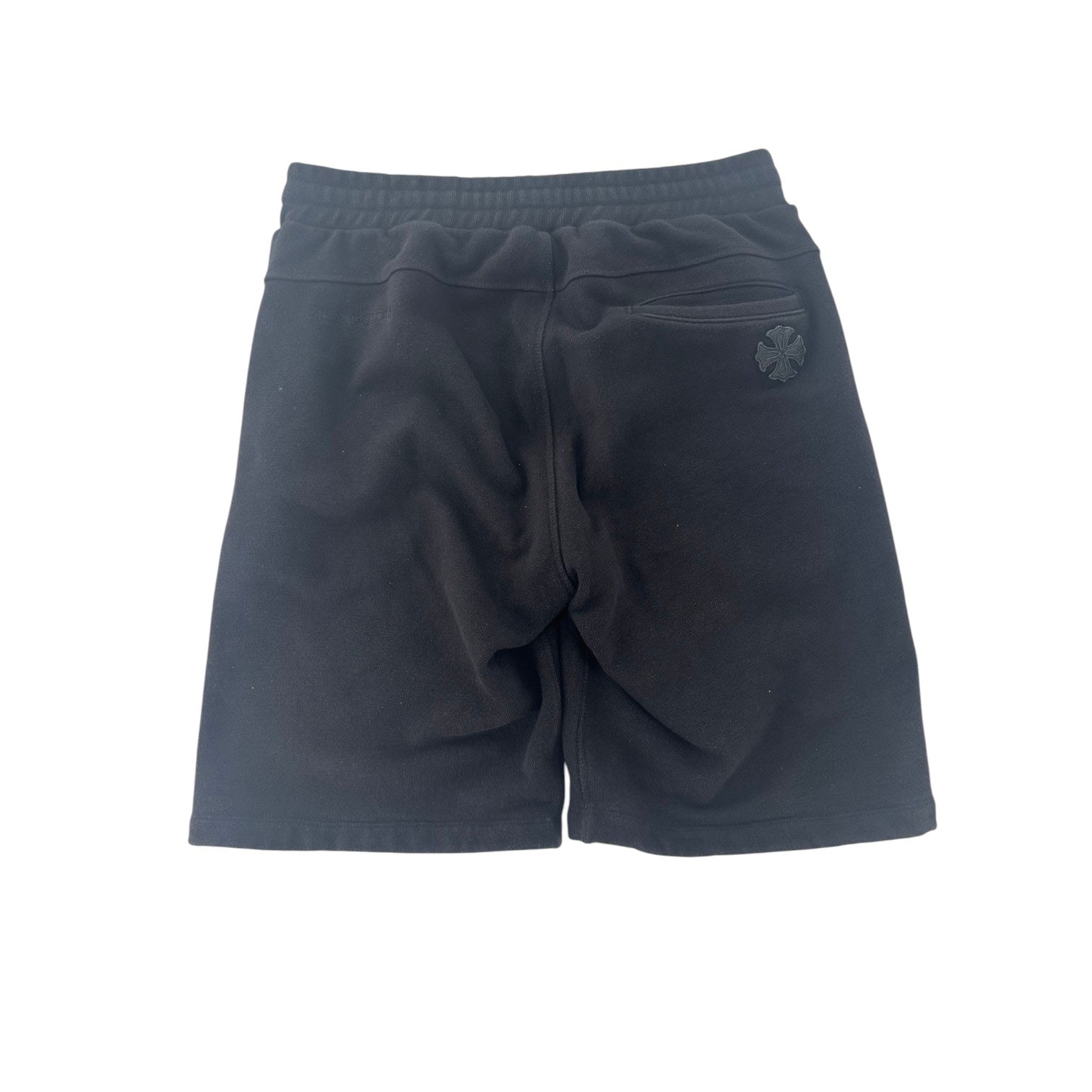 Chrome Hearts Cross Patched Vertical Logo Sweat Shorts Black