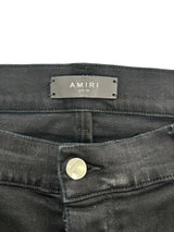 AMIRI MX1 Bandana Destroyed Skinny Fit Jeans Black/Brown