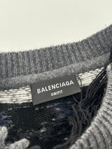 Balenciaga Distressed Sweater Black
