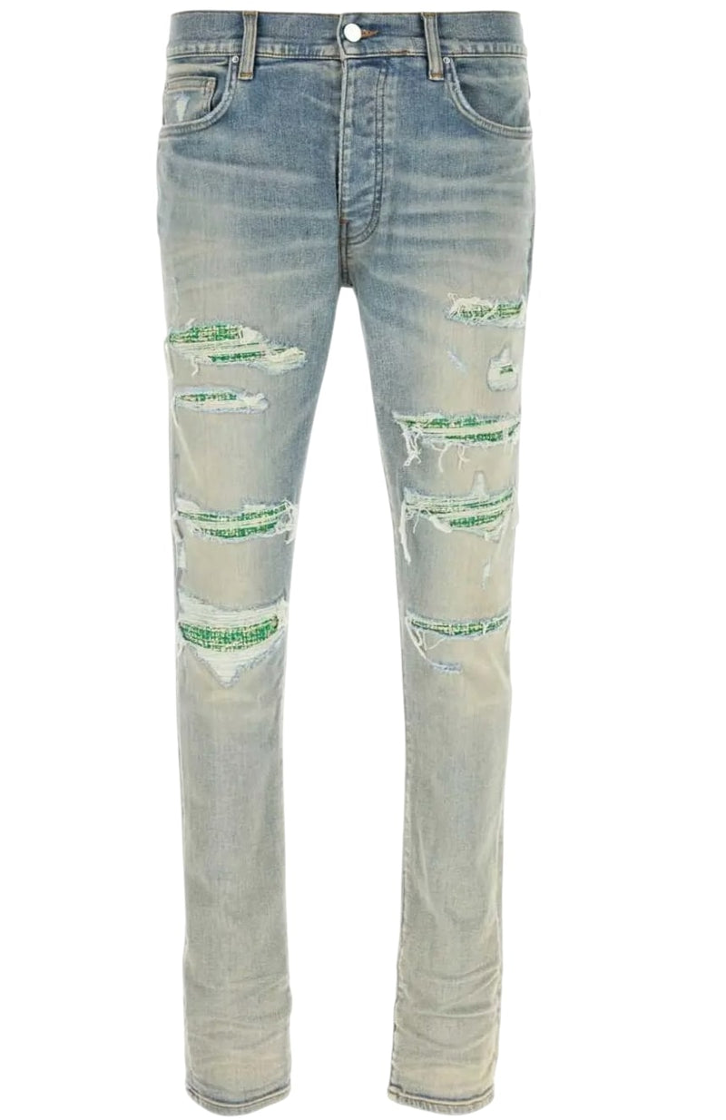 Amiri Blue Boucle Jeans