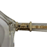 Chrome Hearts Vagillionaire II Glasses "Crystal Clear 18k Gold"