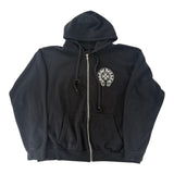 Chrome Hearts Los Angeles Horseshoe Zip Up Hoodie Black