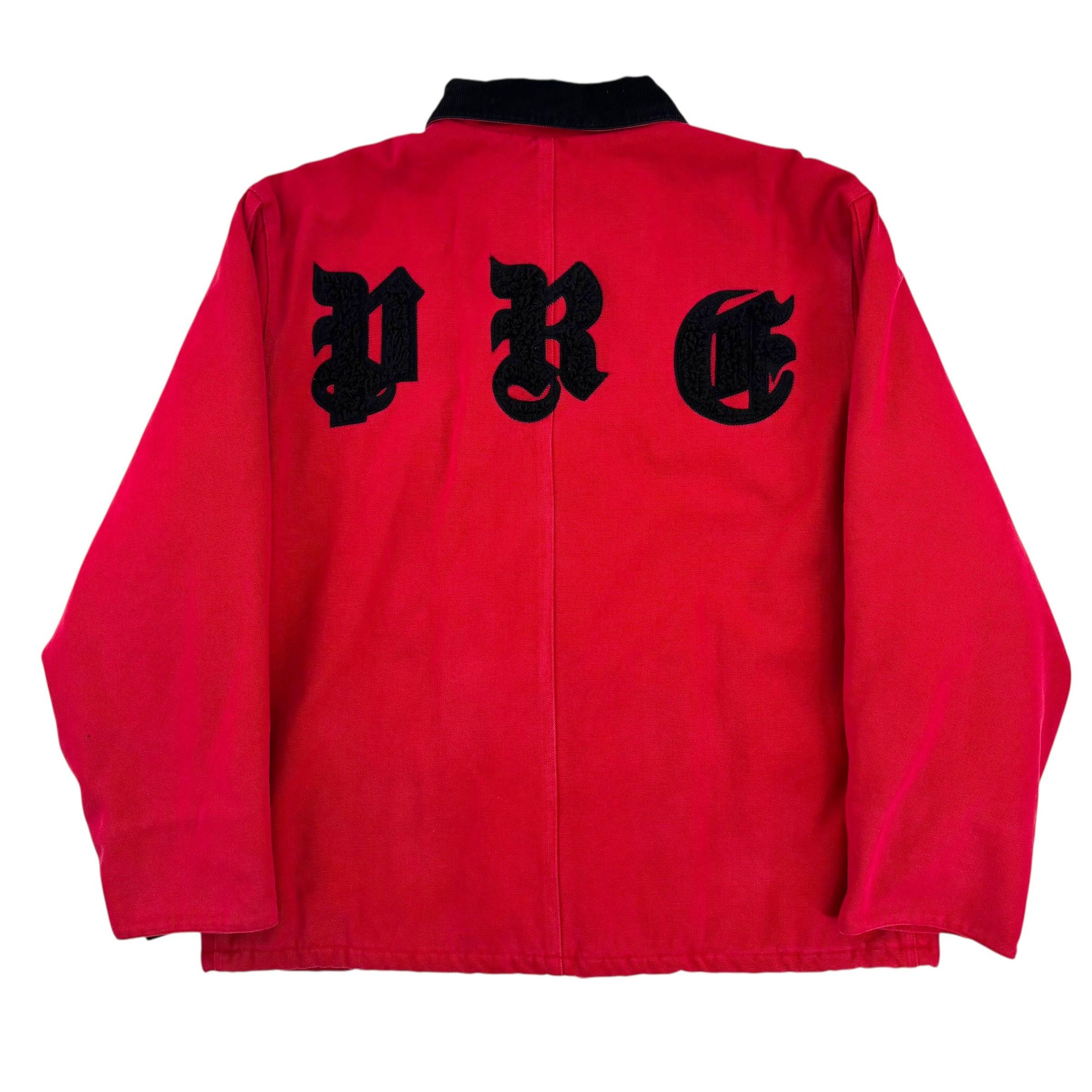 Supreme Old English Canvas Work Jacket Red