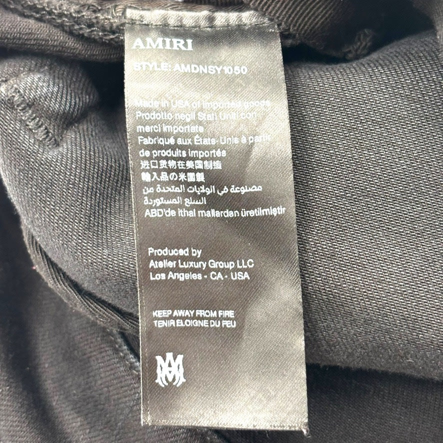 Amiri Logo Patch Denim Black