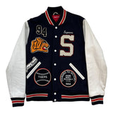 Supreme Tiger Varsity Jacket Navy